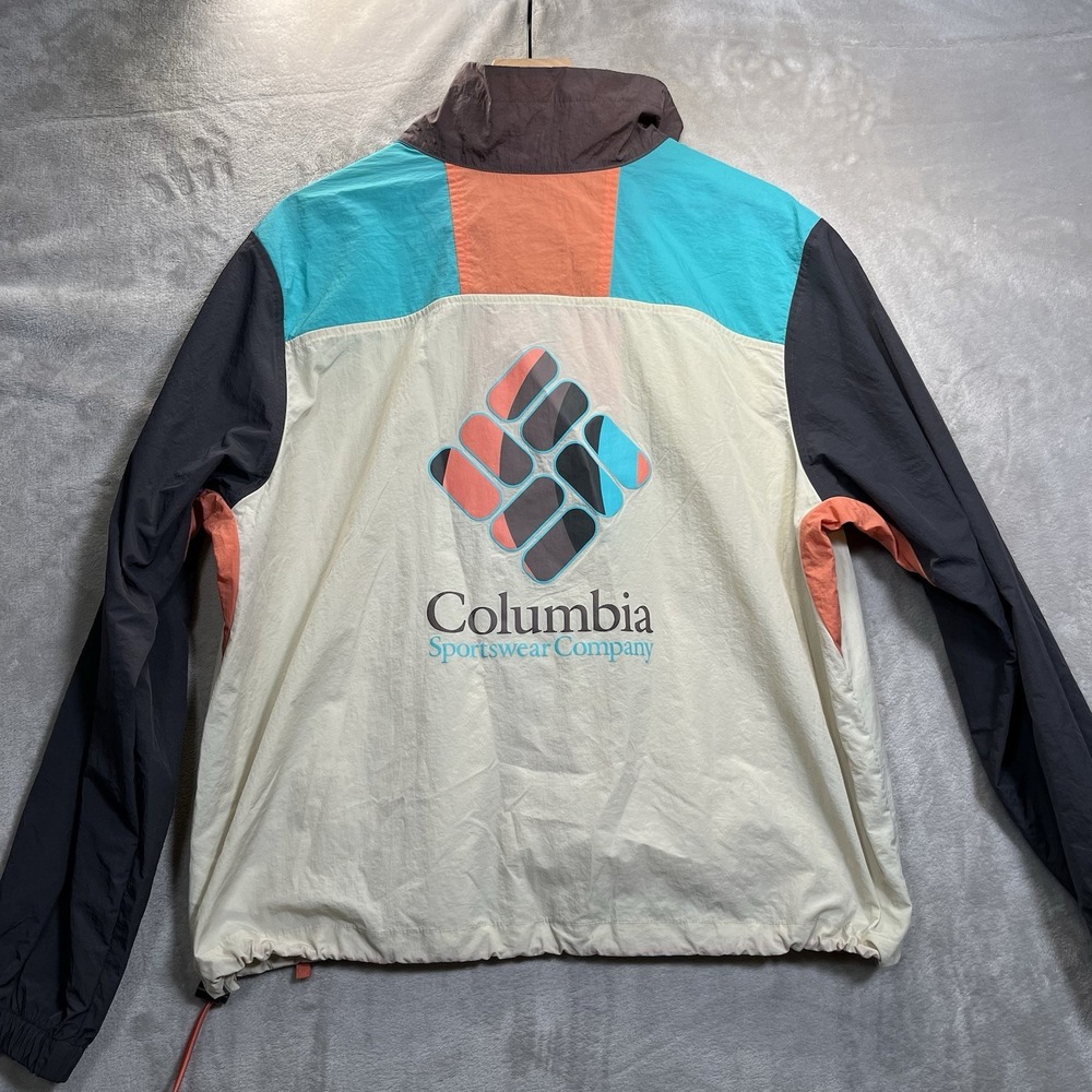 Columbia Riptide Retro Anorak Windbreaker Jacket Size XL Men's